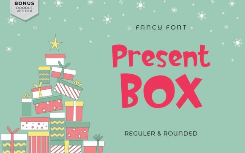 Download Present Box Display Font Fontlot Com SVG Cut Files