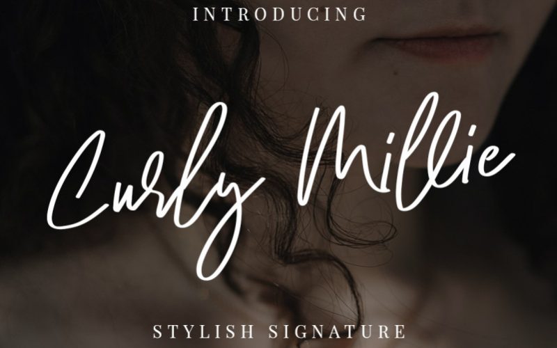 Curly Millie Stylish Signature Font Fontlot Com