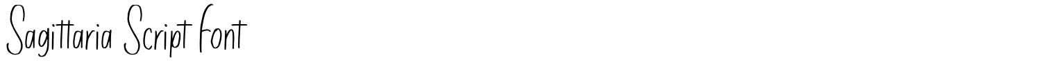 Sagittaria Script Font