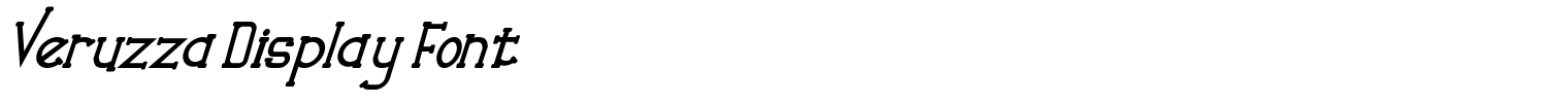 Veruzza Display Font