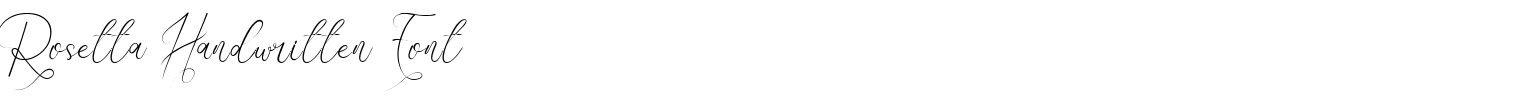 Rosetta Handwritten Font