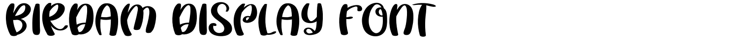 Birdam Display Font