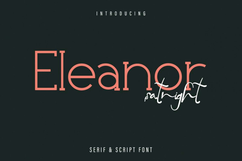 Eleanor Satnight Script Font - Download fonts