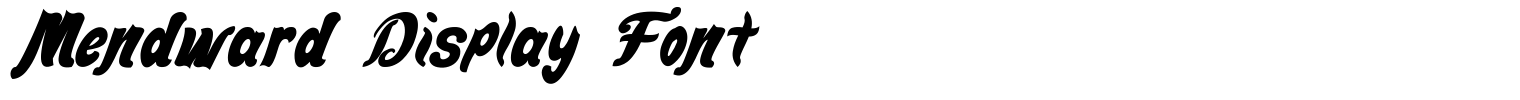 Mendward Display Font