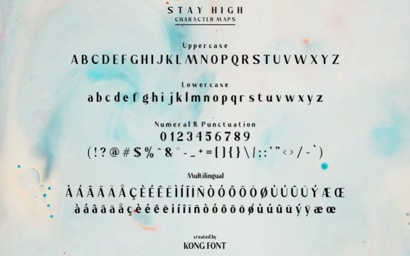 Stay High Sans Serif Font Fontlot Com