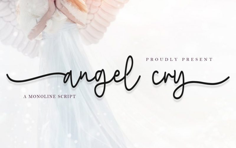 Angel Cry Script Font Fontlot Com