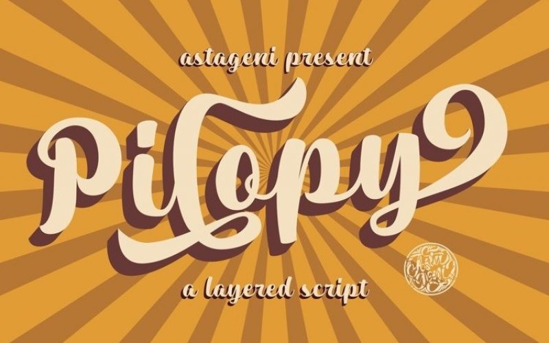 Pilopy Script Font Fontlot Com