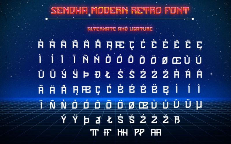 Sendha Display Font Fontlot Com