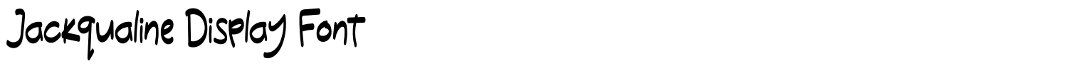 Jackqualine Display Font