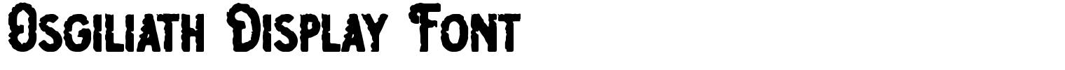 Osgiliath Display Font