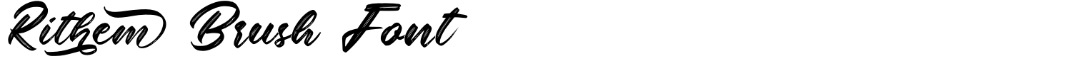 Rithem Brush Font