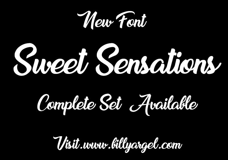Sweet Sensations Script Font 1 sweet sensations script font 22