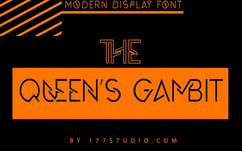 The Queens Gambit Display Font Fontlot Com