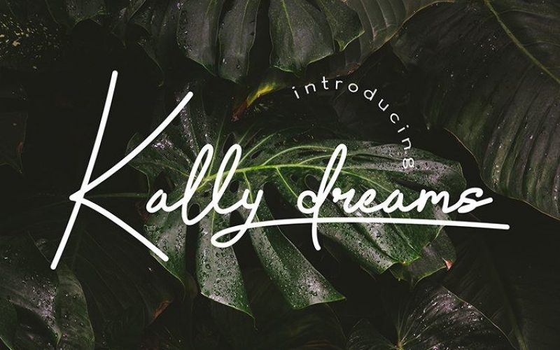 Kally Dreams Handwritten Font Fontlot Com