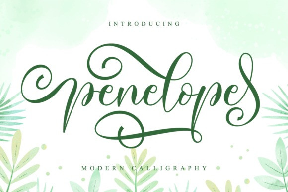 Penelope Calligraphy Font - Download fonts