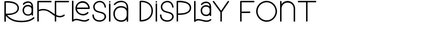 Rafflesia Display Font