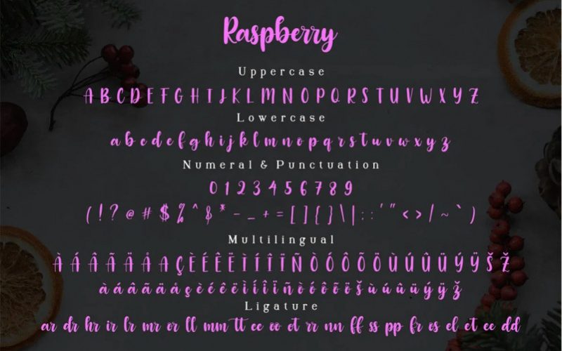 Raspberry Script Font Fontlot Com