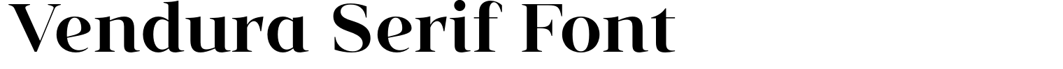Vendura Serif Font