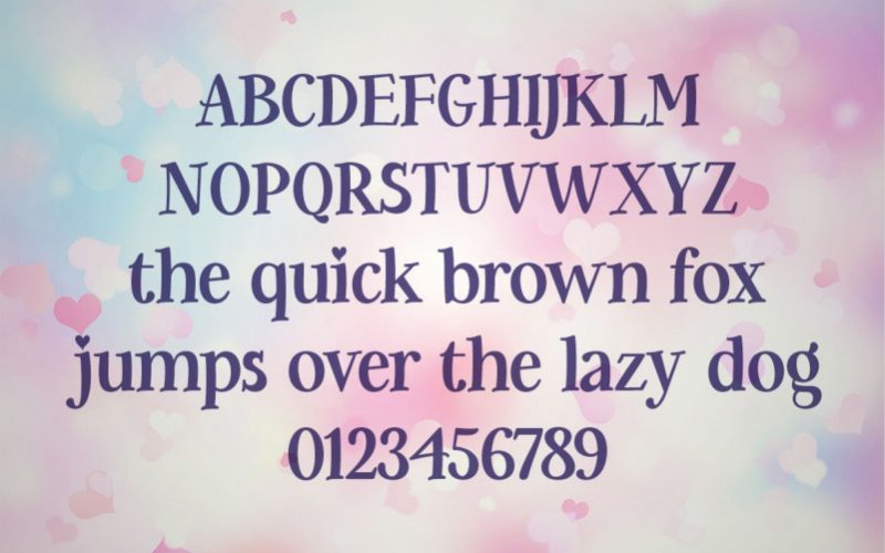 Be My Glittertine Serif Font Fontlot Com