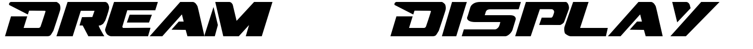 Dream MMA Display Font