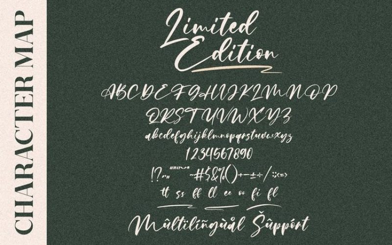 Limited Edition Script Font Fontlot Com