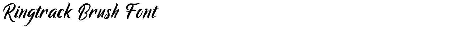 Ringtrack Brush Font