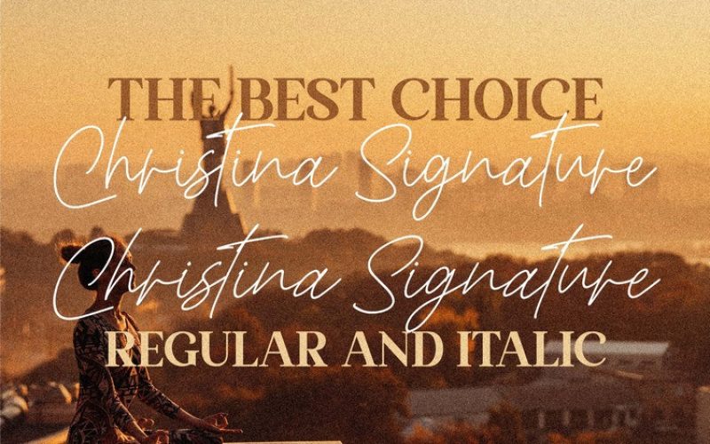 Christina Signature Font Fontlot Com