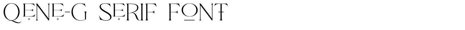 Qene-g Serif Font