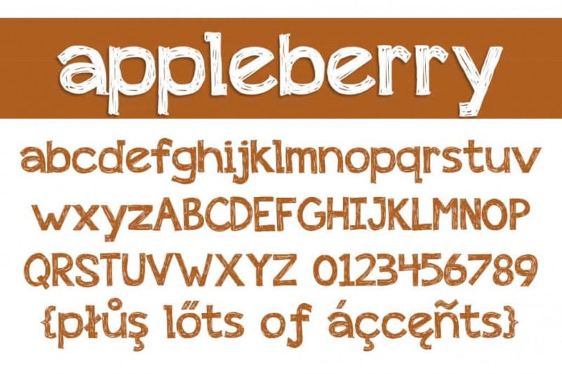 appleberry font 22