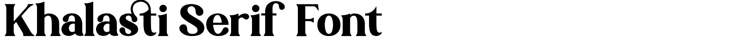 Khalasti Serif Font