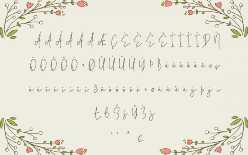 Tsanafia Handwritten Font Fontlot Com