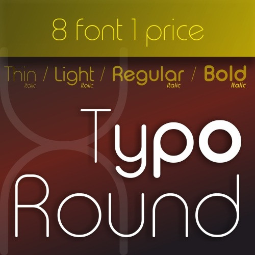 Typo Round Sans Serif Font - Download fonts