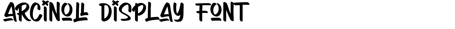 Arcinoll Display Font