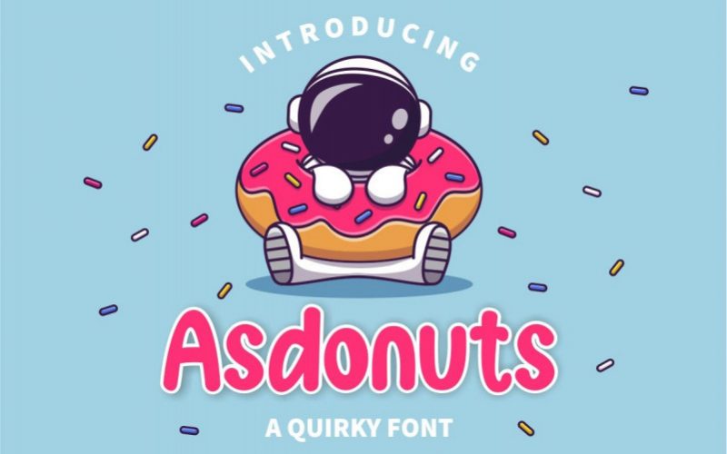 Asdonuts Display Font Fontlot Com