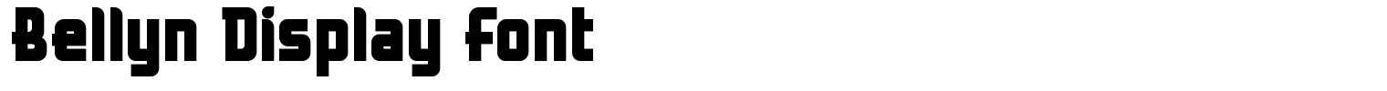 Bellyn Display Font