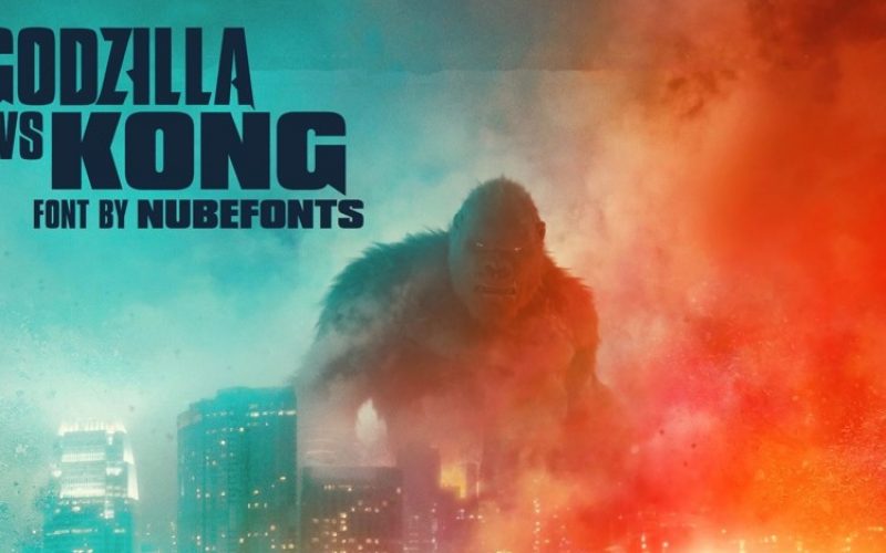 Godzilla Vs Kong Display Font Fontlot Com