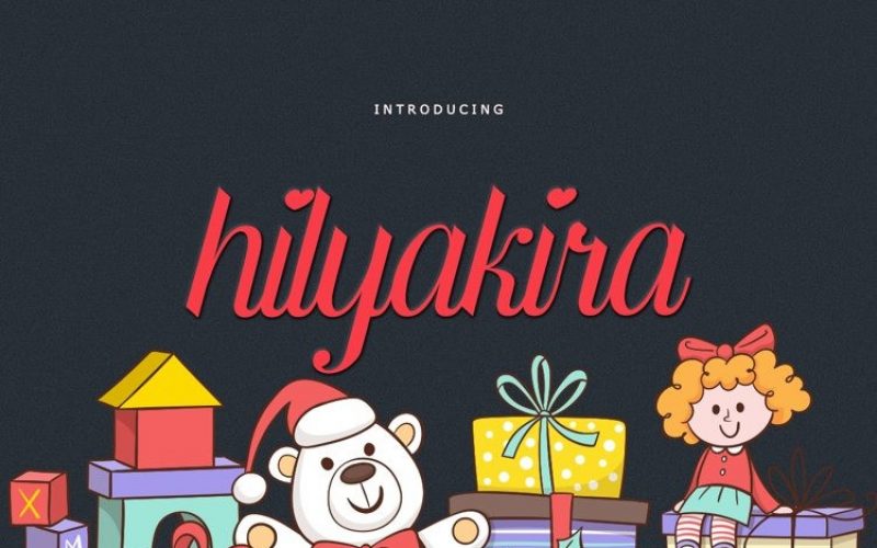 Hilyakira Script Font Fontlot Com