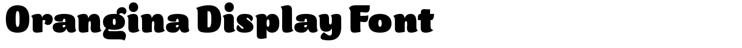 Orangina Display Font