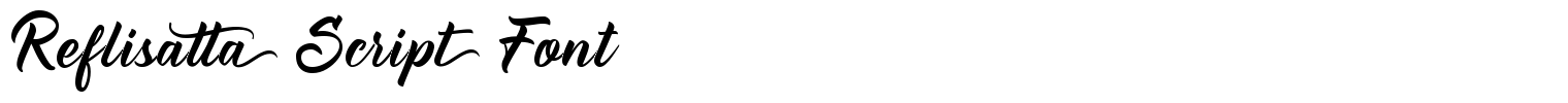 Reflisatta Script Font