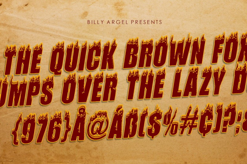 FLAMES Display Font Download fonts