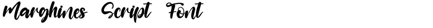 Marghines Script Font