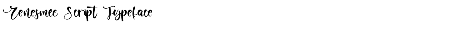 Renesmee Script Typeface