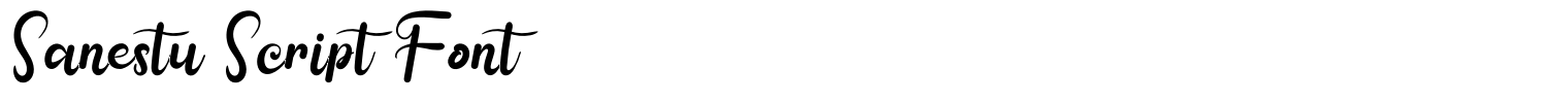 Sanestu Script Font
