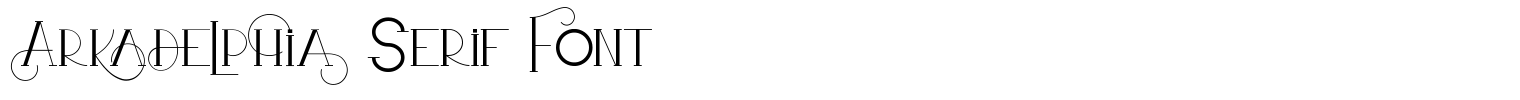 Arkadelphia Serif Font