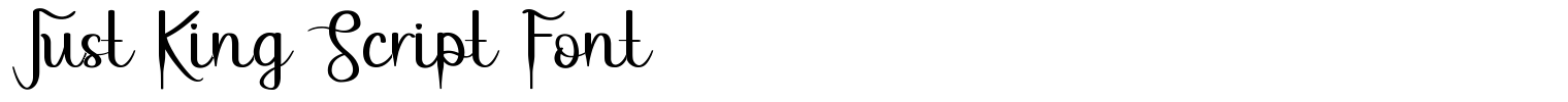 Just King Script Font