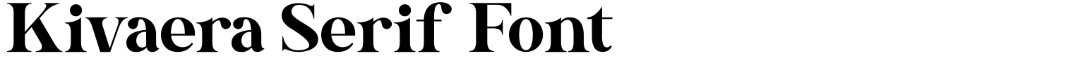 Kivaera Serif Font