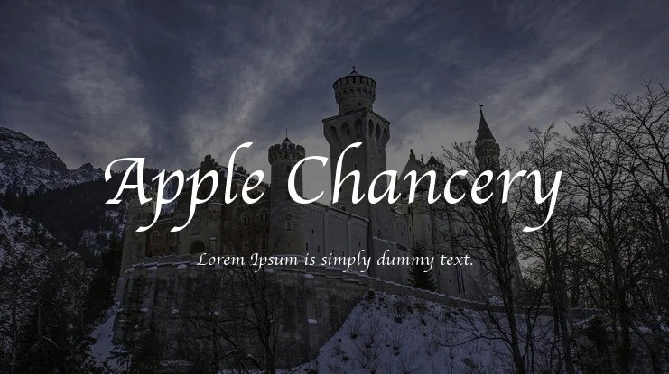 Apple Chancery Font 