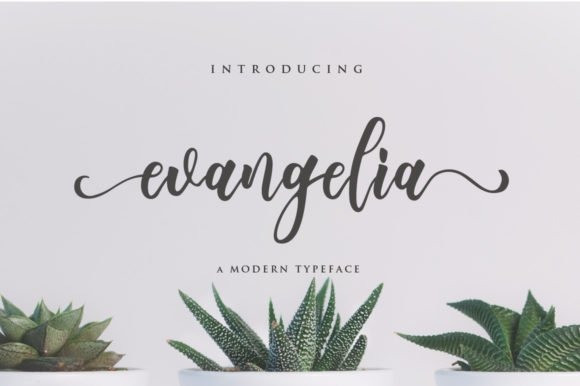 Evangelia Calligraphy Font - Download fonts