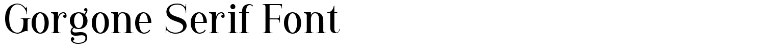 Gorgone Serif Font