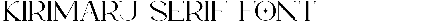 Kirimaru Serif Font